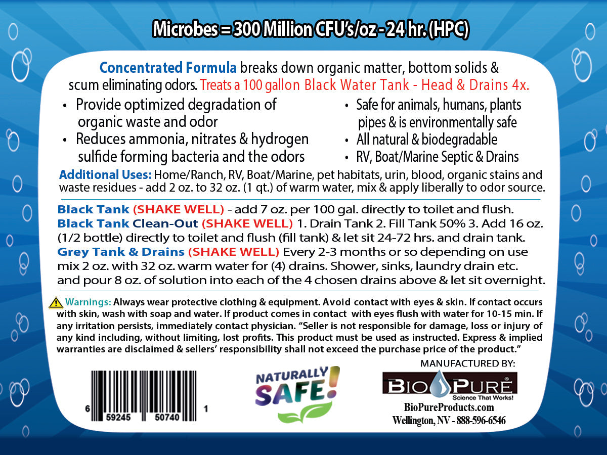 Marine Septic Tank & Bilge 32 oz