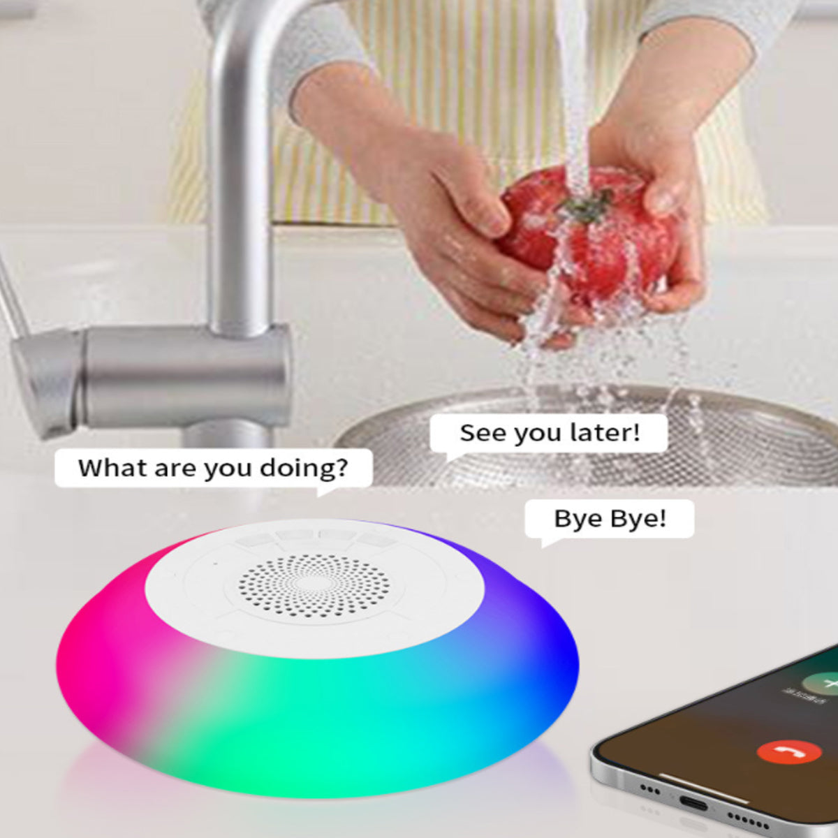 Floating Bluetooth LED Enabled Waterproof Speaker
