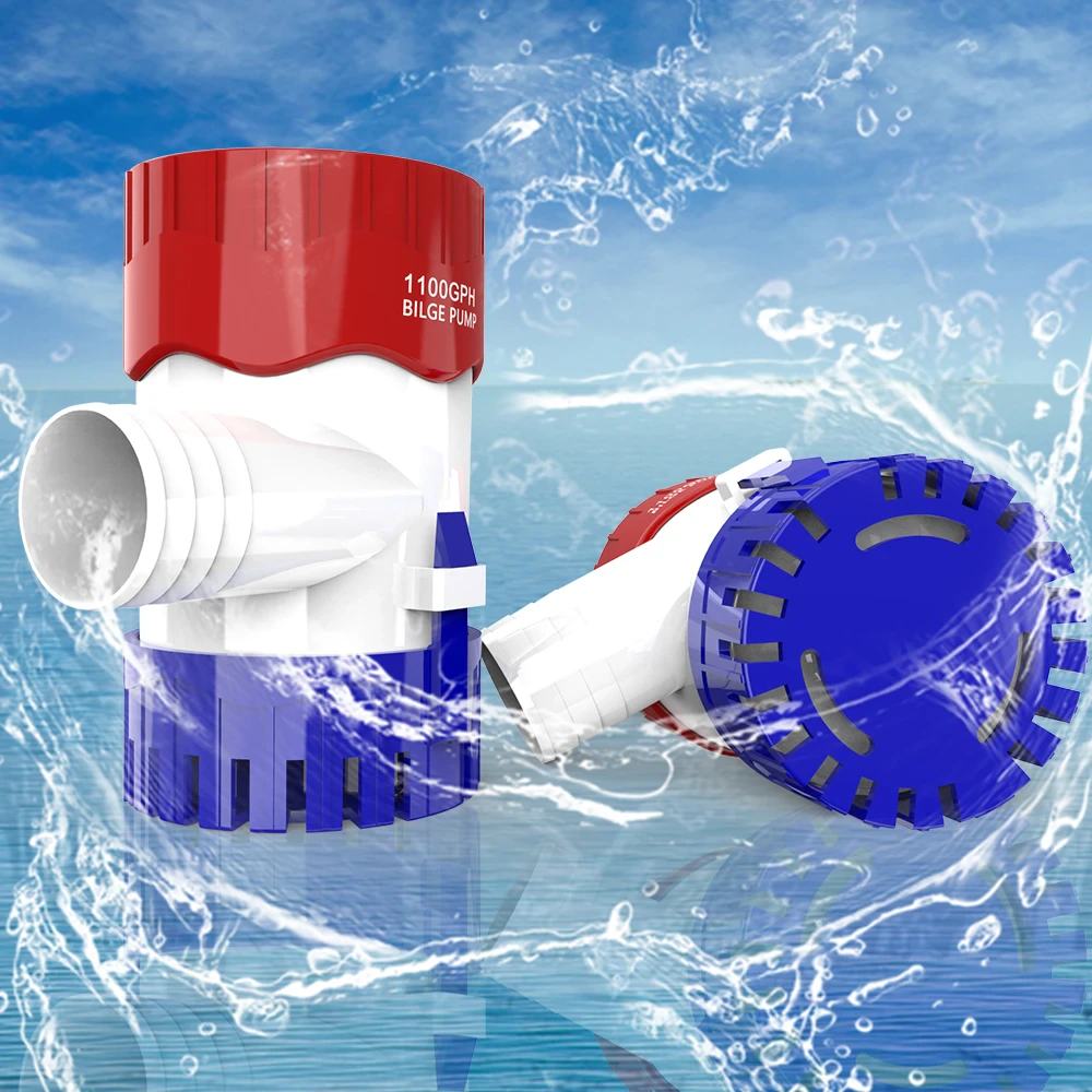 1100GPH 12V Electric Marine Submersible Bilge Sump Water Pump For Boat