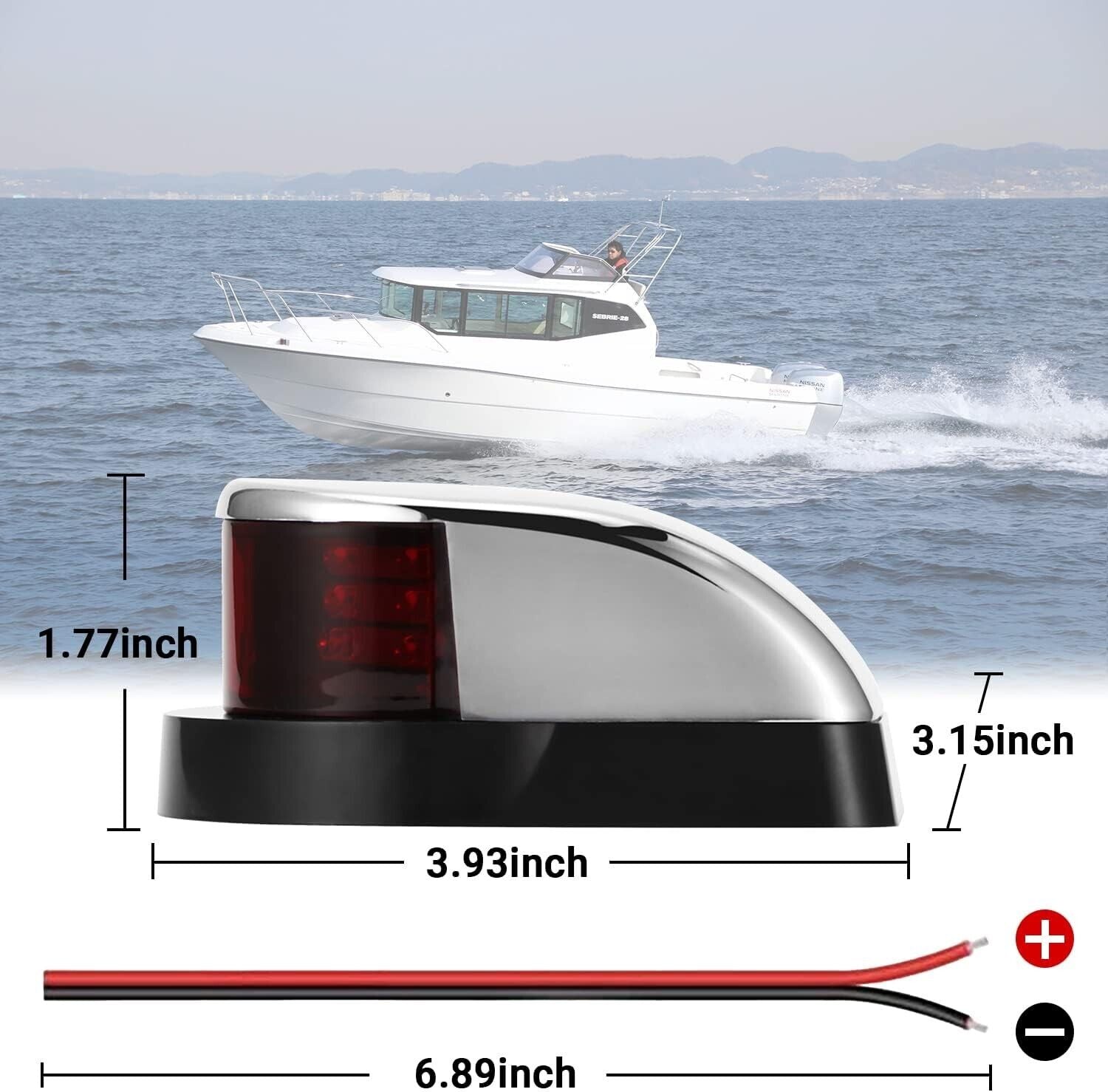 Navigation Light LED Bow Marine Front 