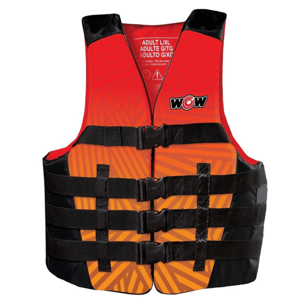 Watersports Vis-Wave Adult Life Vest Red