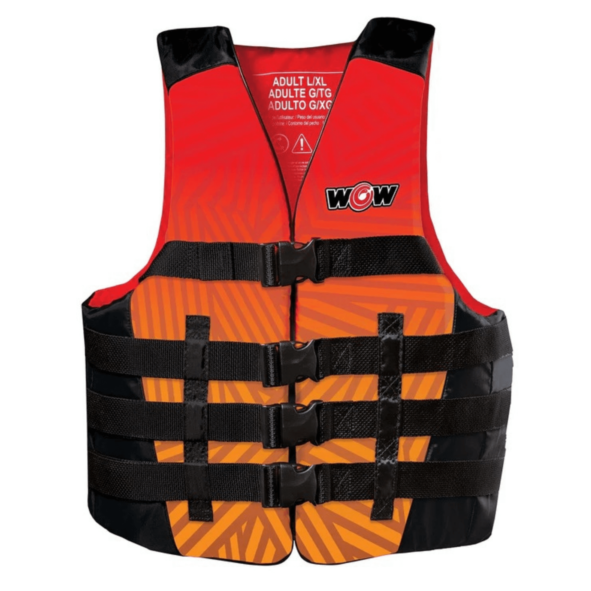 Watersports Vis-Wave Adult Life Vest Red