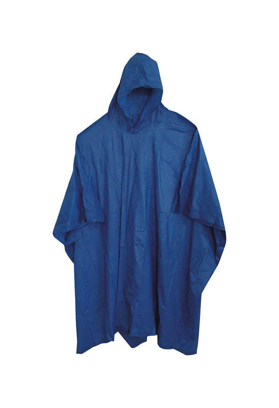 Boss Blue Vinyl Rain Poncho