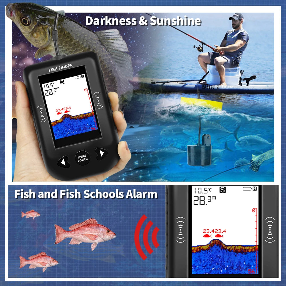 Portable Fish Finder Water Depth Echo Sounder Handheld Sonar