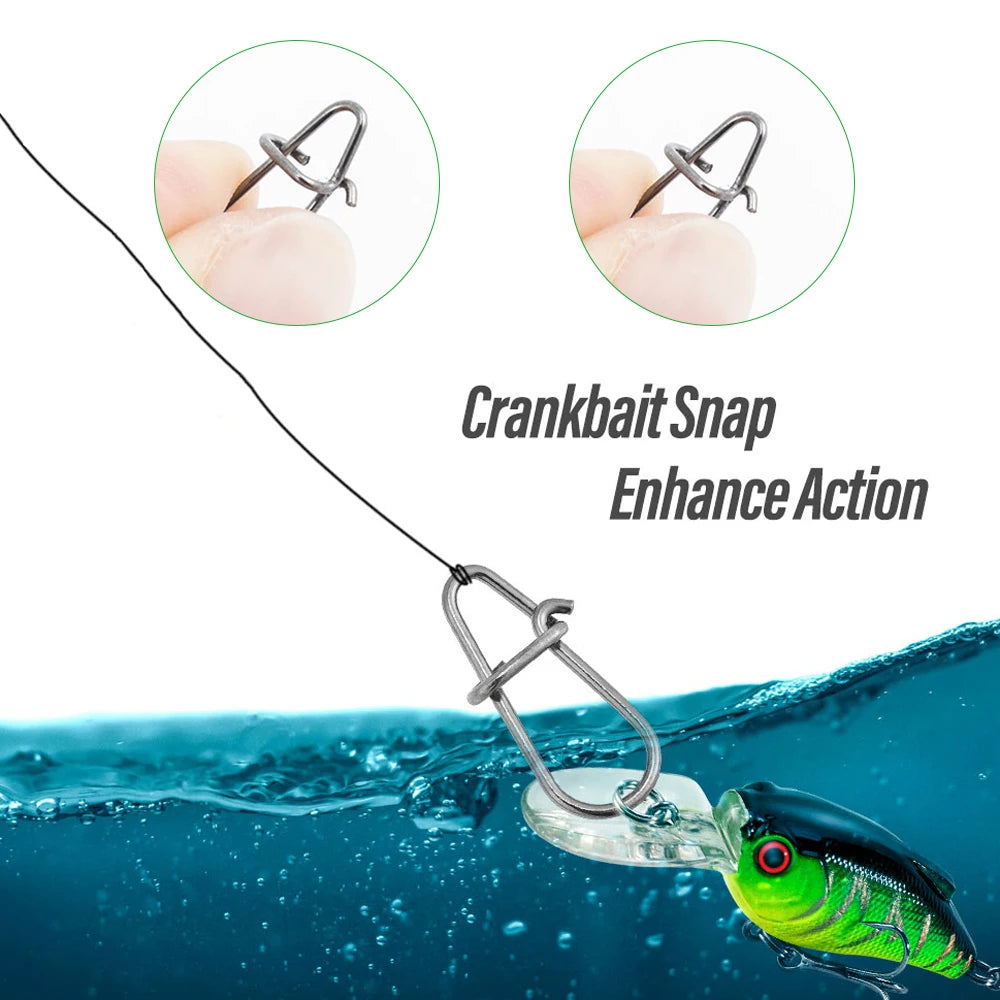 100X Fishing Hook Snap Pin 304 Stainless Steel