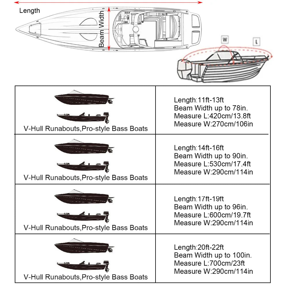 Heavy Duty Cover for 11-13' 14-16' 17-19' 20-22'
