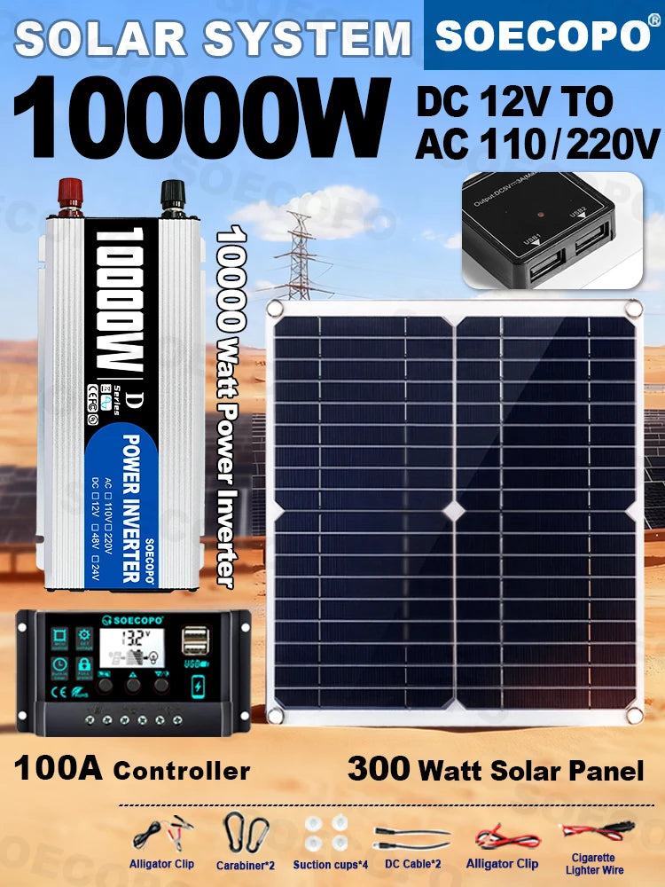 10000W Complete Solar Power Kit