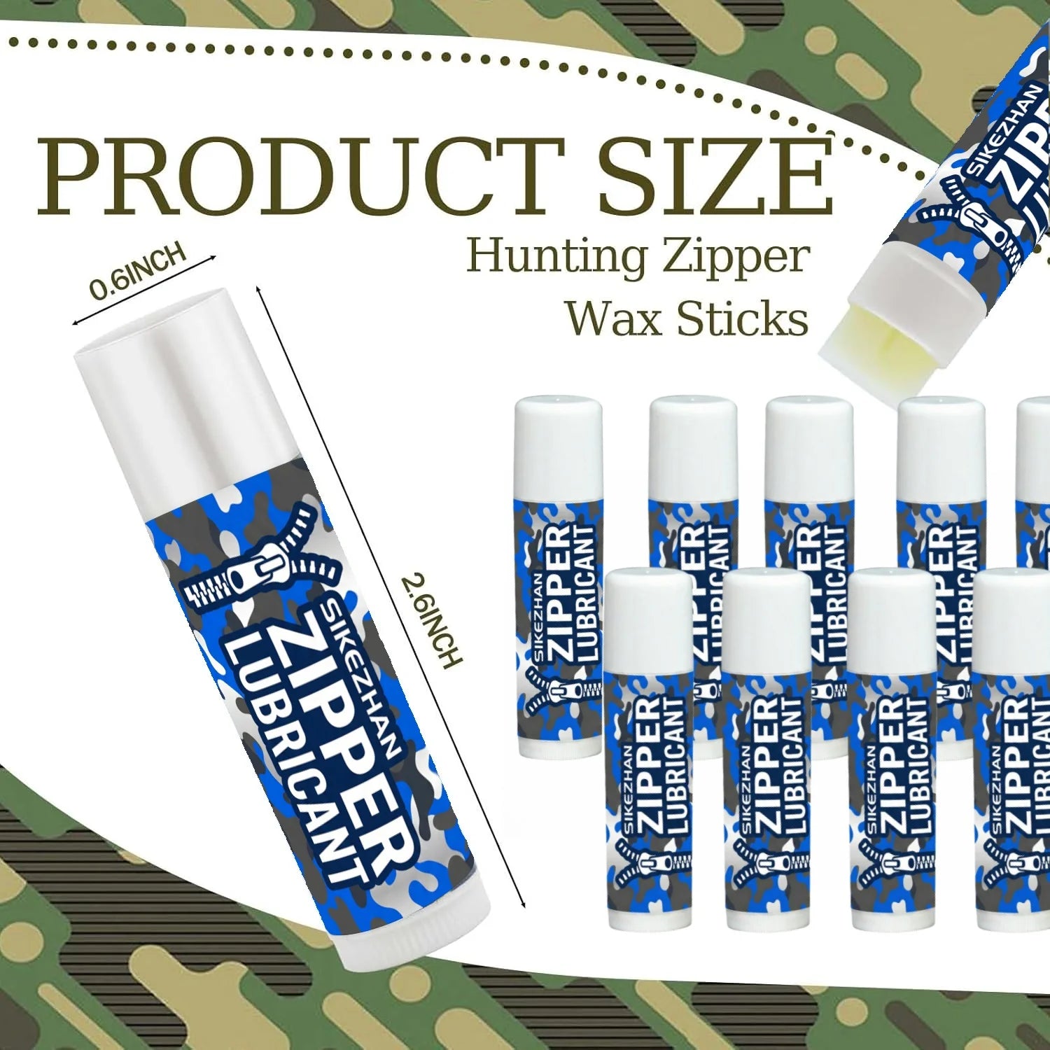 Universal Zipper Lubricant Wax Stick