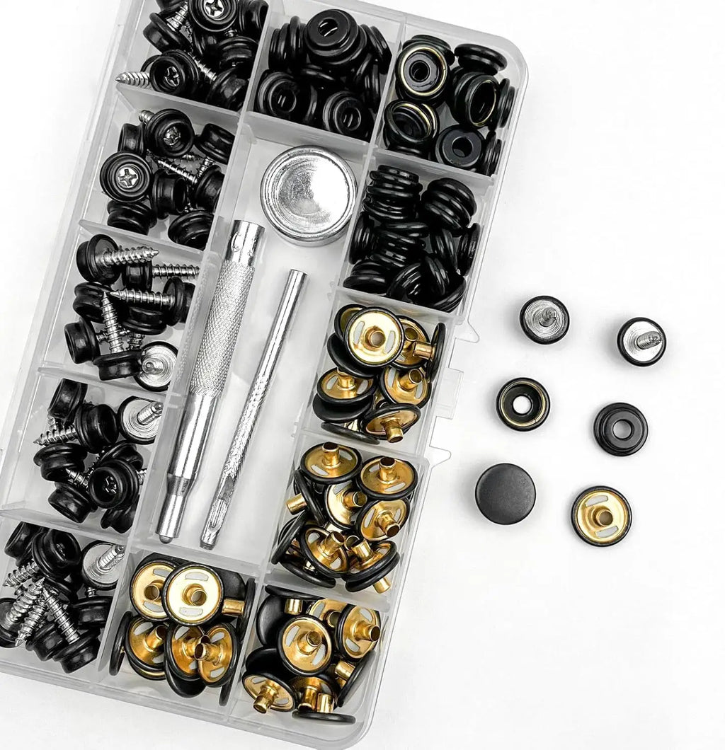 150PCS Marine Grade 3/8" Socket Canvas Snaps Kit