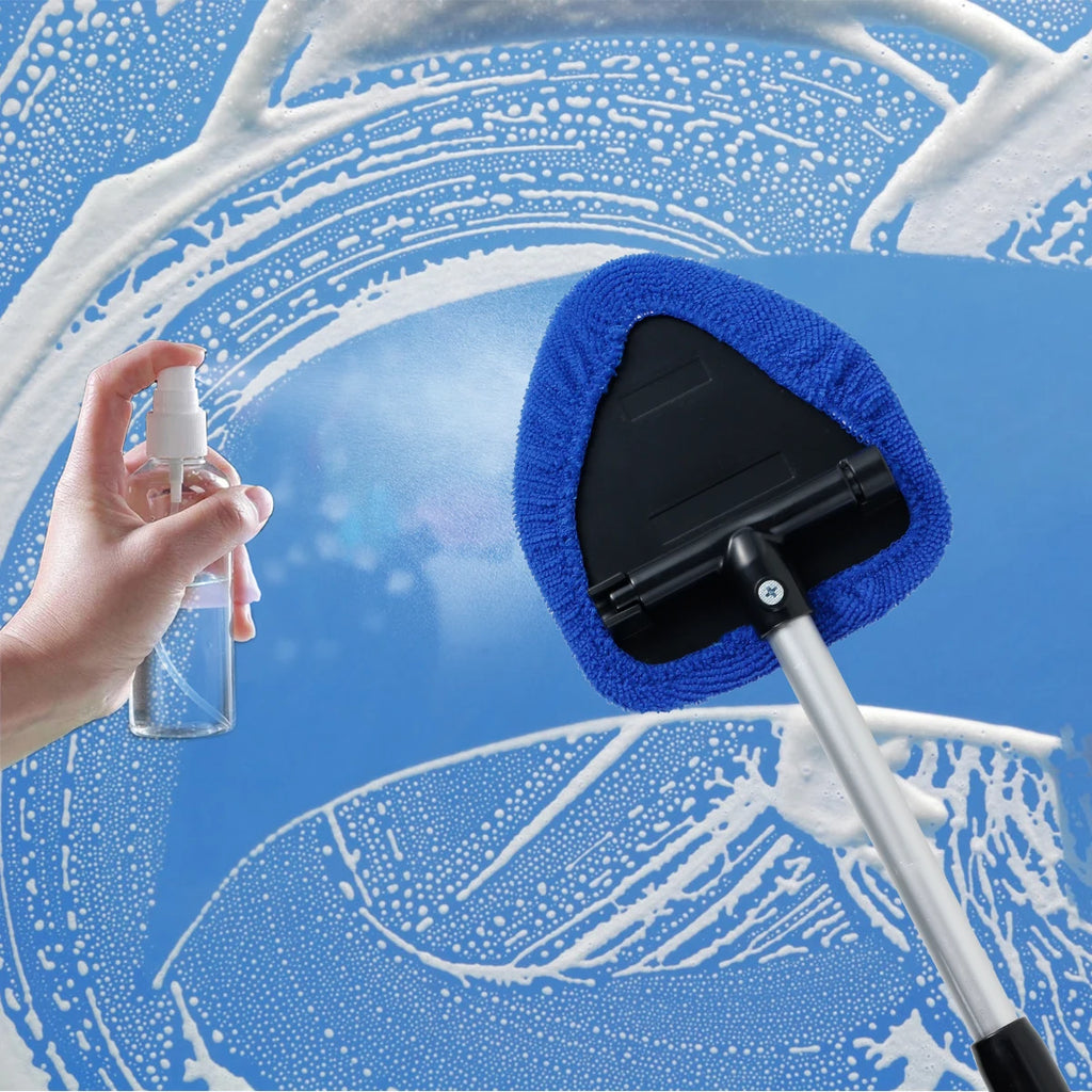Window Scraping Mist Eliminator Microfiber Window Cleaner