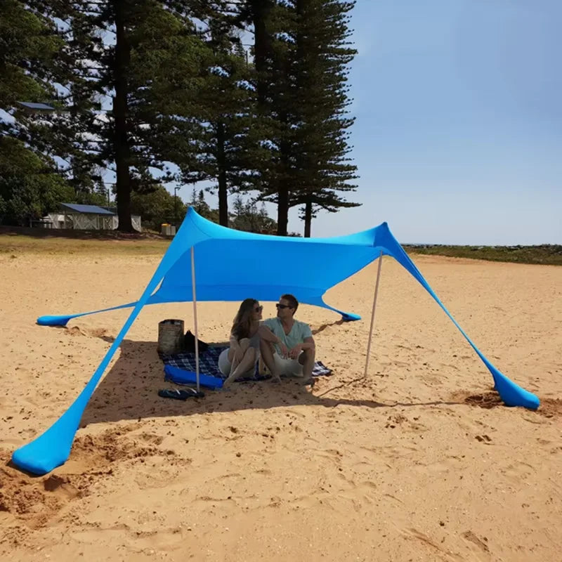 Windproof Awning Outdoor Beach Sun Shade UV