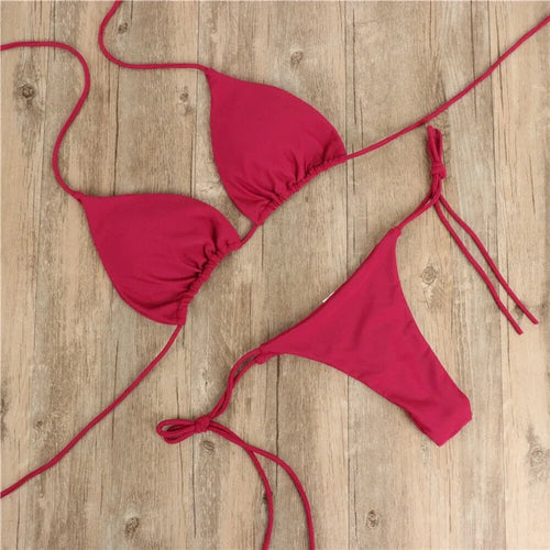 Women Bikini Tie-Up Two Piece Swimsuit