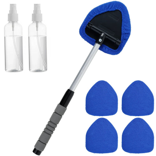 Window Scraping Mist Eliminator Microfiber Window Cleaner