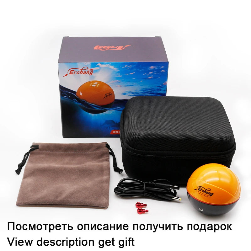  F68 Wireless Fish Finder Depth Echo Sounder Dual Frequency