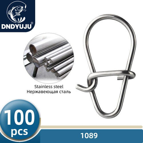 100X Fishing Hook Snap Pin 304 Stainless Steel