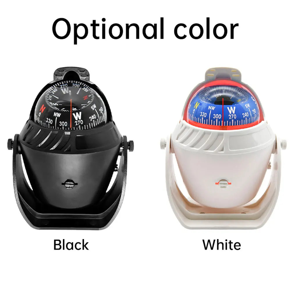Waterproof Compass With Electronic LED Light Nautical