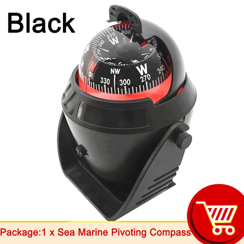 Waterproof Compass With Electronic LED Light Nautical