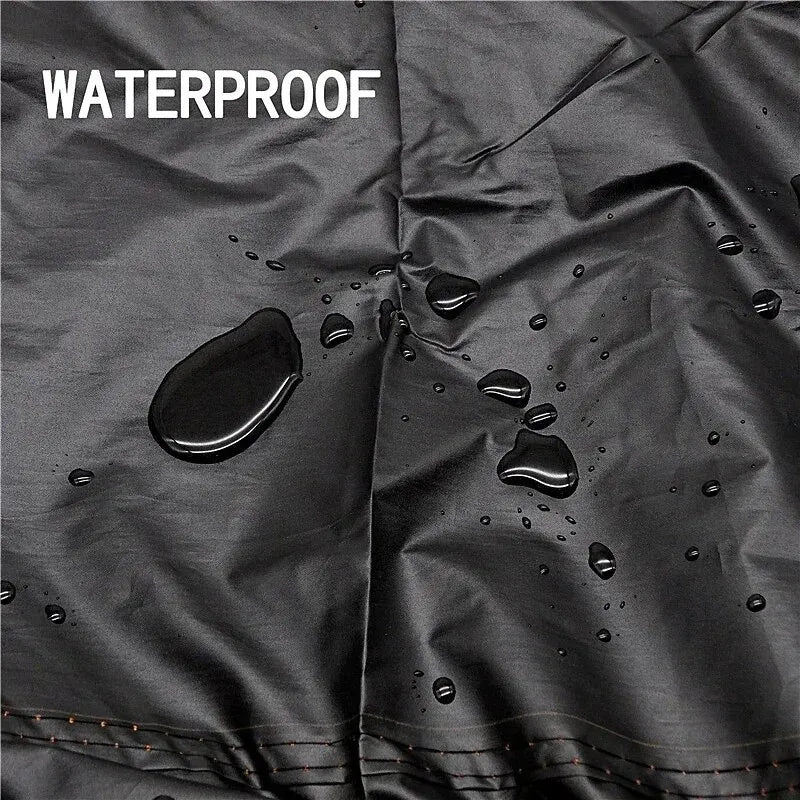 Black Boat Cover Anti-UV Waterproof Outdoor Protection Heavy Duty
