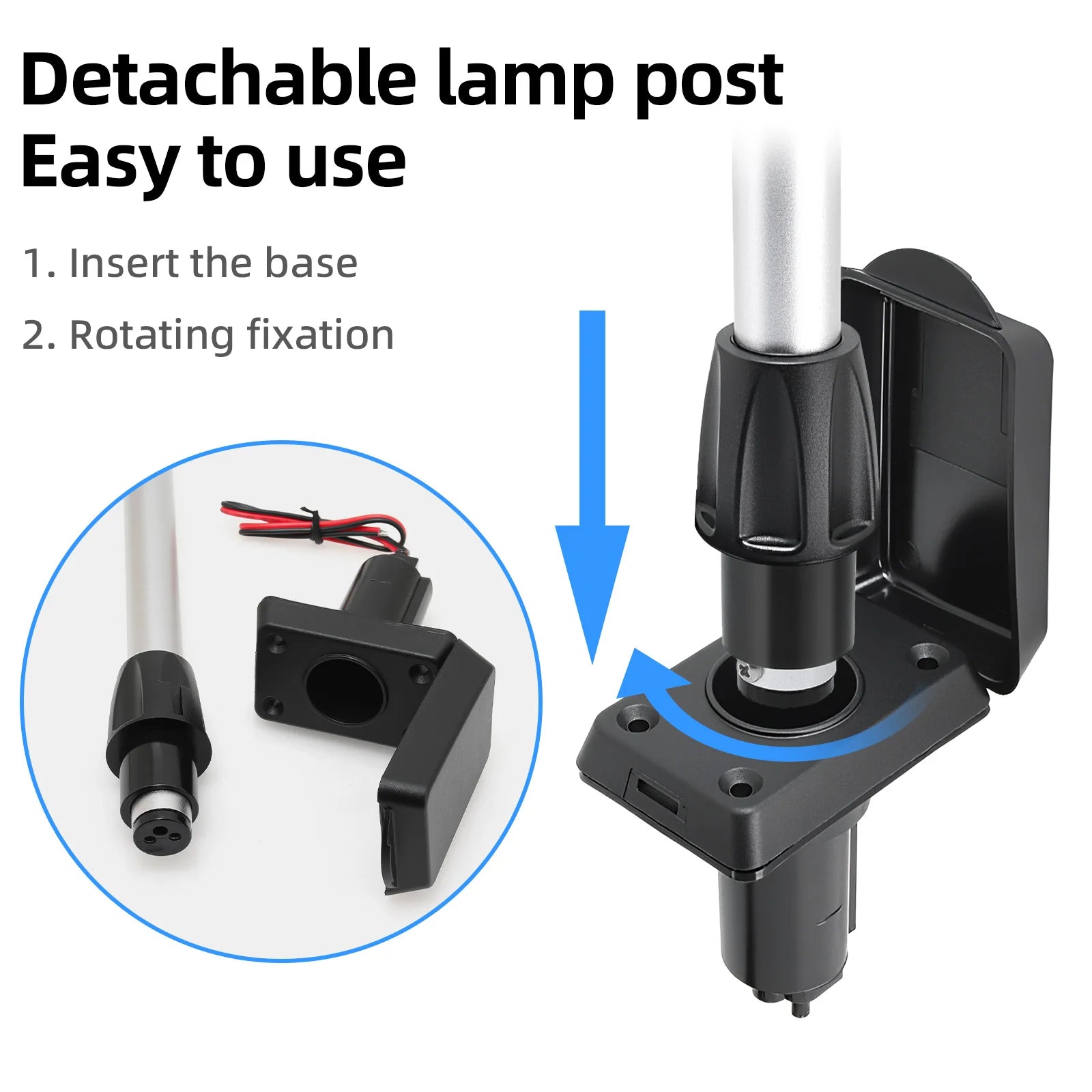 12V-24V LED Navigation  Light 22 Inch Anchor Lamp