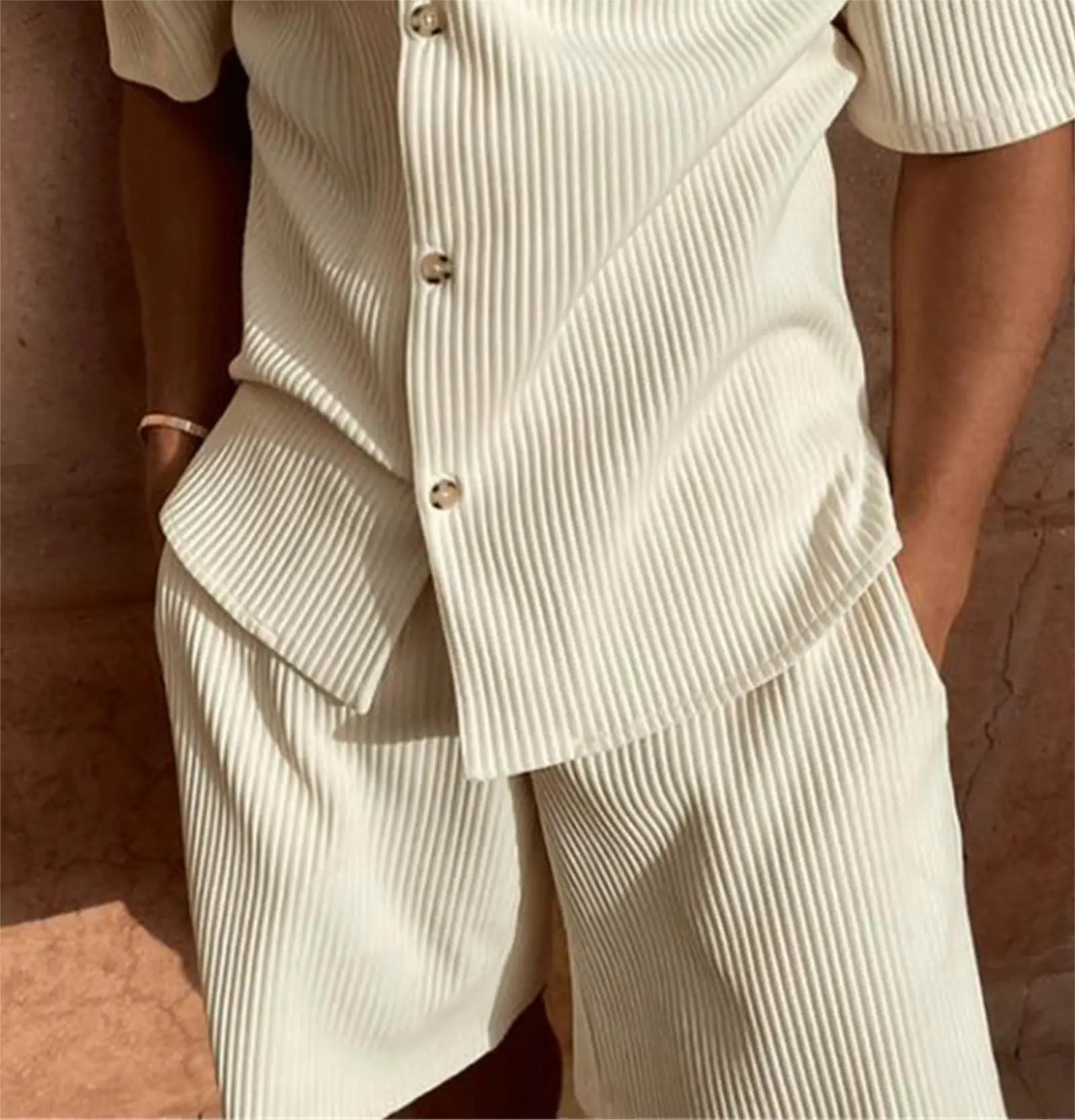Casual Men Shorts Set