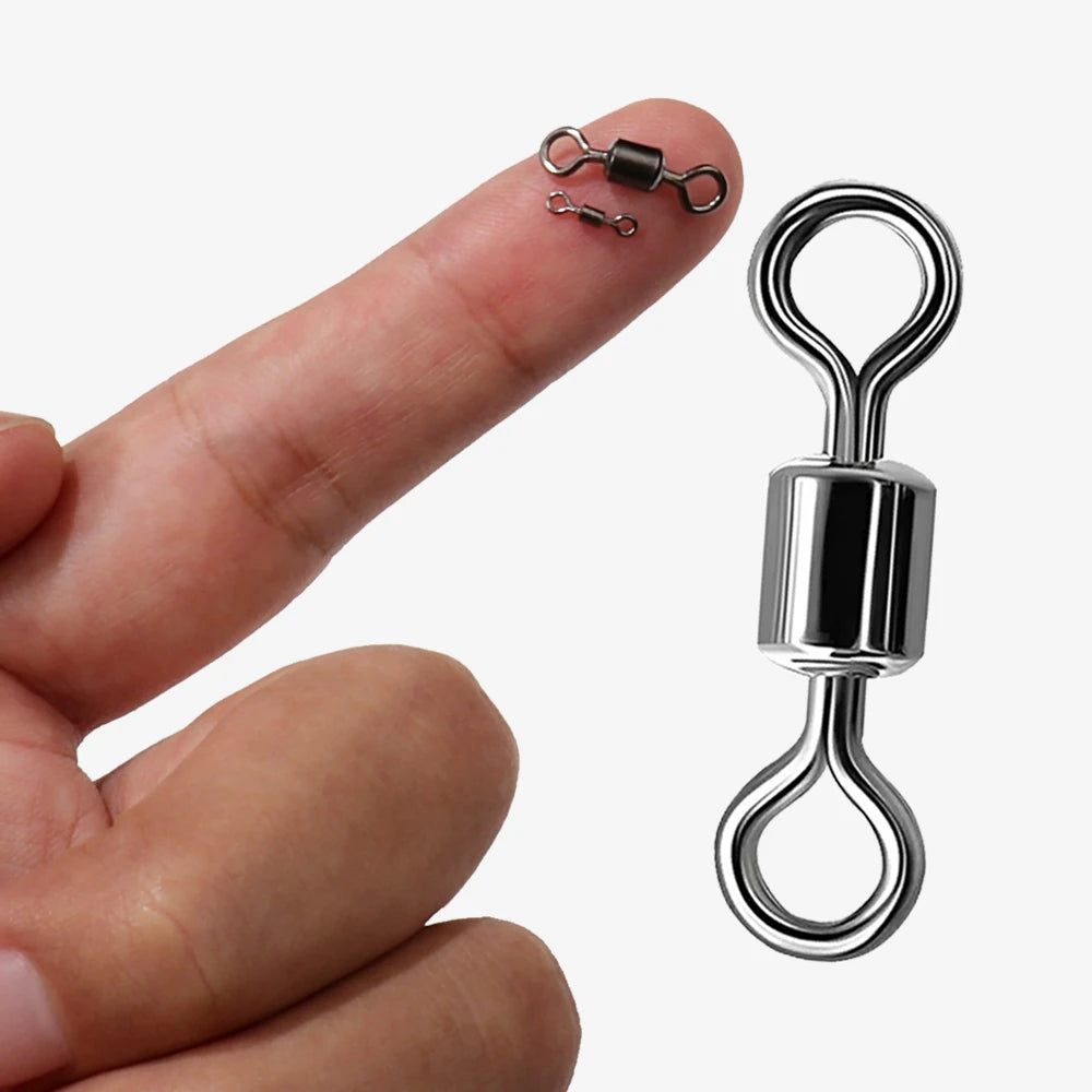 100Pcs Stainless Steel Bearing Rolling Connector - Swivel