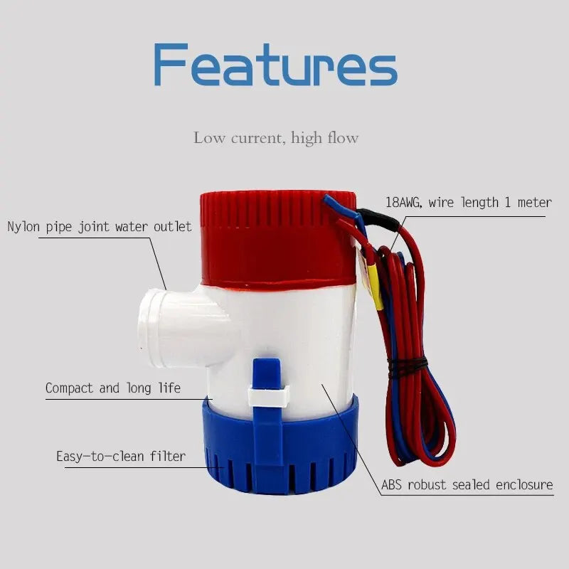 Submersible Bilge Pump 12v 