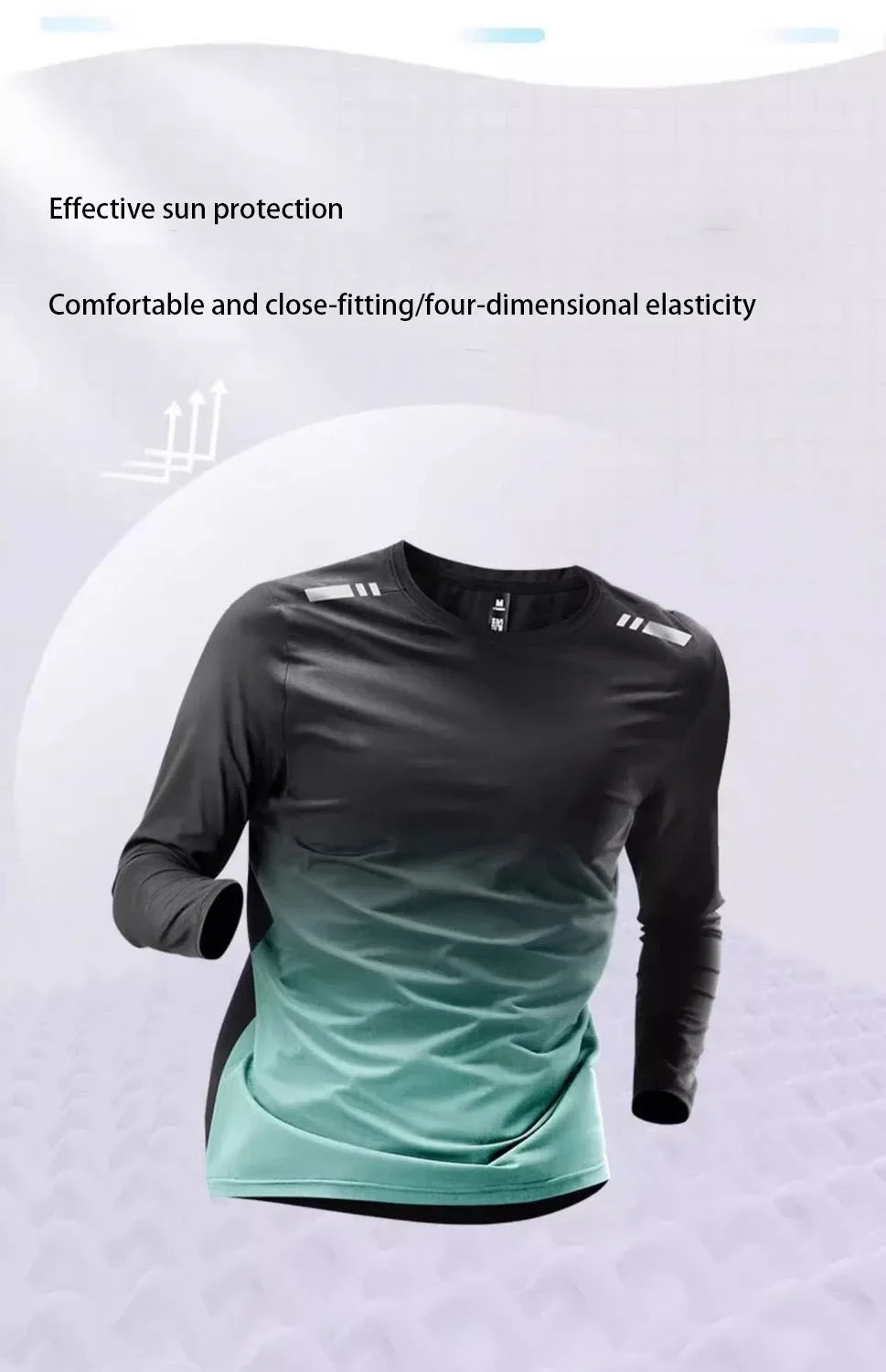 Men's sun-protective long-sleeved and long