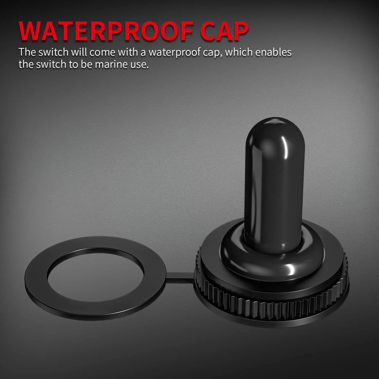 2PCS SPST Waterproof Toggle Switch 12V 