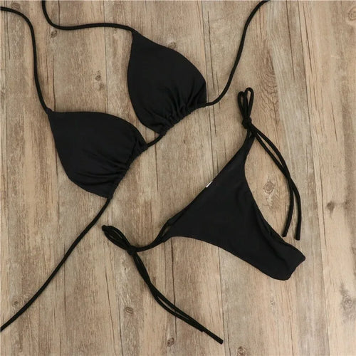 Women Bikini Tie-Up Two Piece Swimsuit