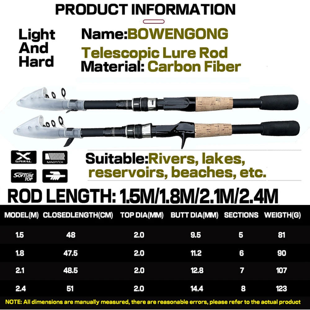 Telescopic Lure Rod 