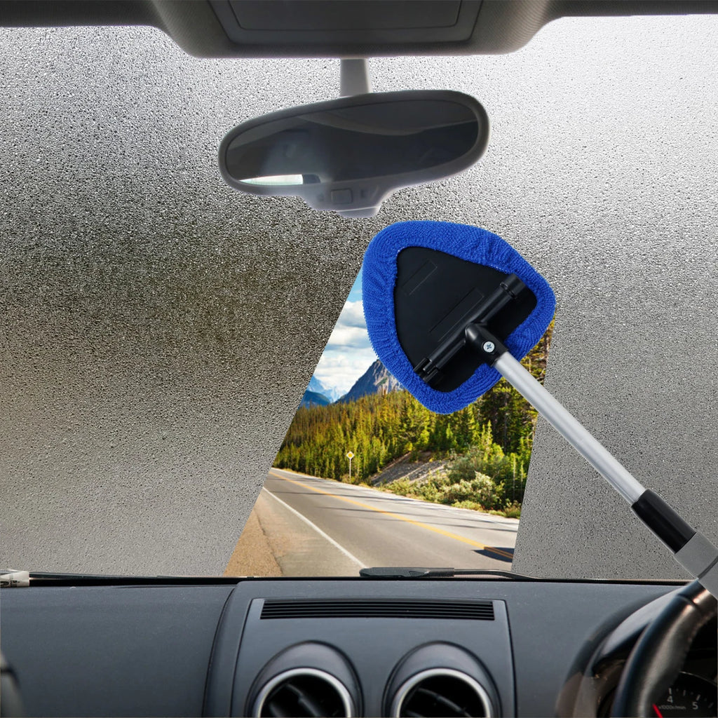 Window Scraping Mist Eliminator Microfiber Window Cleaner