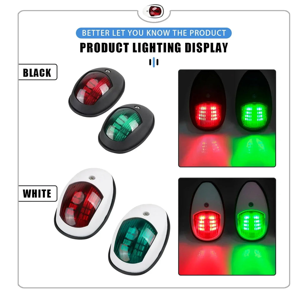 2Pcs LED Navigation Lights 12V / 24V