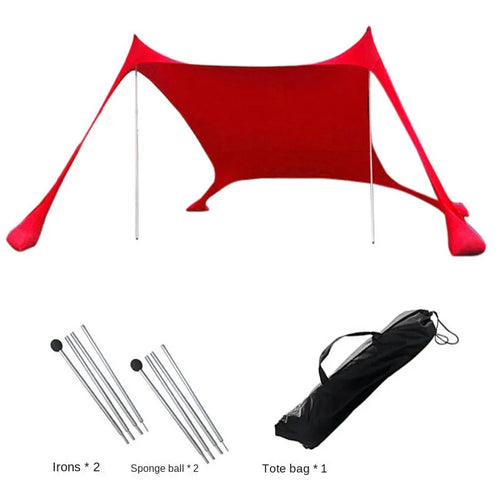 Windproof Awning Outdoor Beach Sun Shade UV