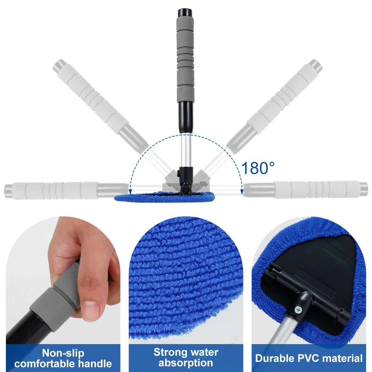 Window Scraping Mist Eliminator Microfiber Window Cleaner