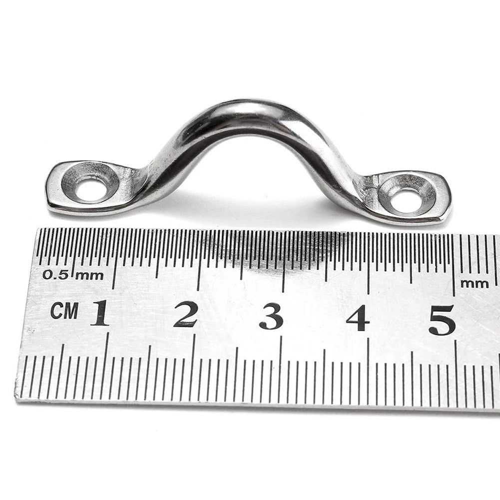 4pcs Handle 5mm Stainless Steel Wire Eye Strap Tie Down