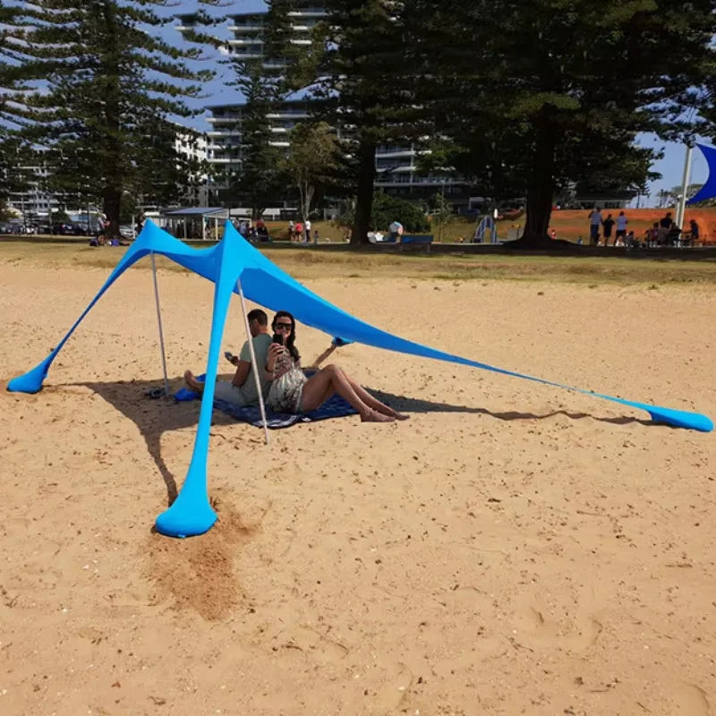 Windproof Awning Outdoor Beach Sun Shade UV