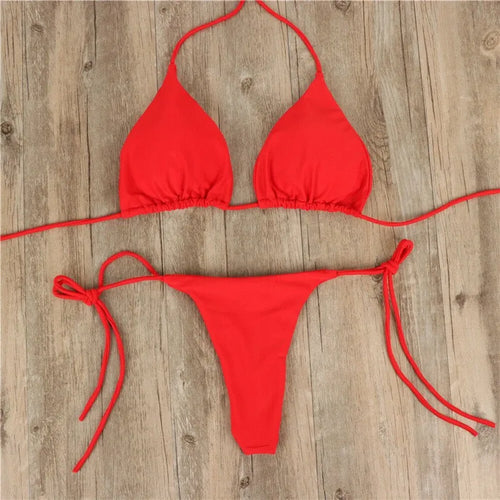 Women Bikini Tie-Up Two Piece Swimsuit