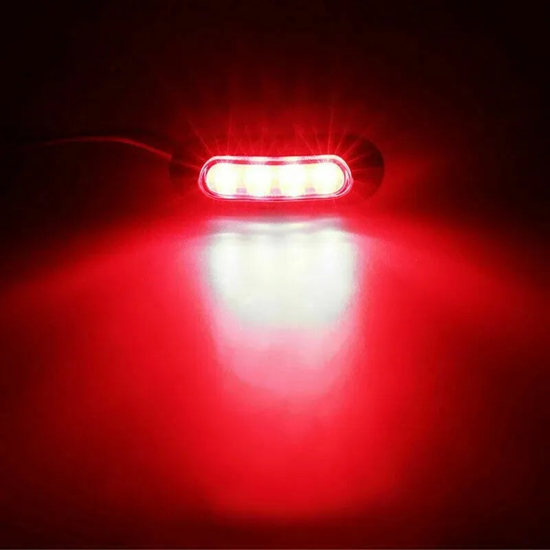 2Pcs Red Green LED Boat Navigation Light