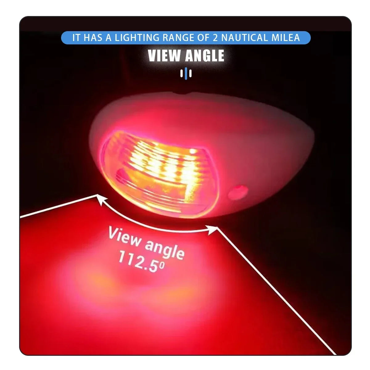 2Pcs LED Navigation Lights 12V / 24V