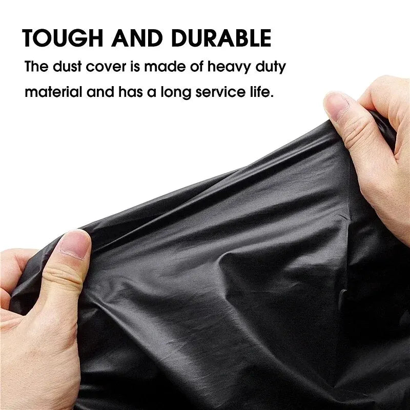 Black Boat Cover Anti-UV Waterproof Outdoor Protection Heavy Duty