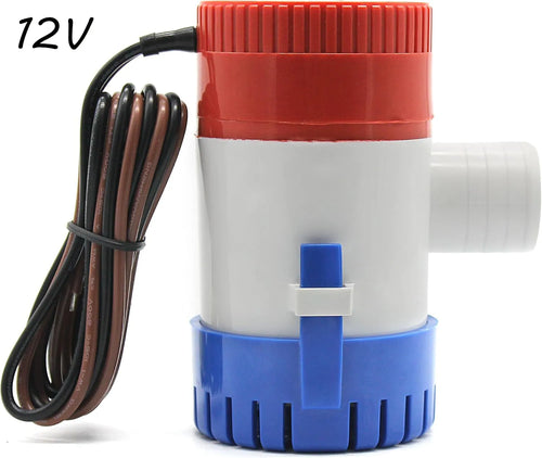 Hot 12V Vacuum Water Pump Submersible Marine Boat Bilge Pump 1100GPH