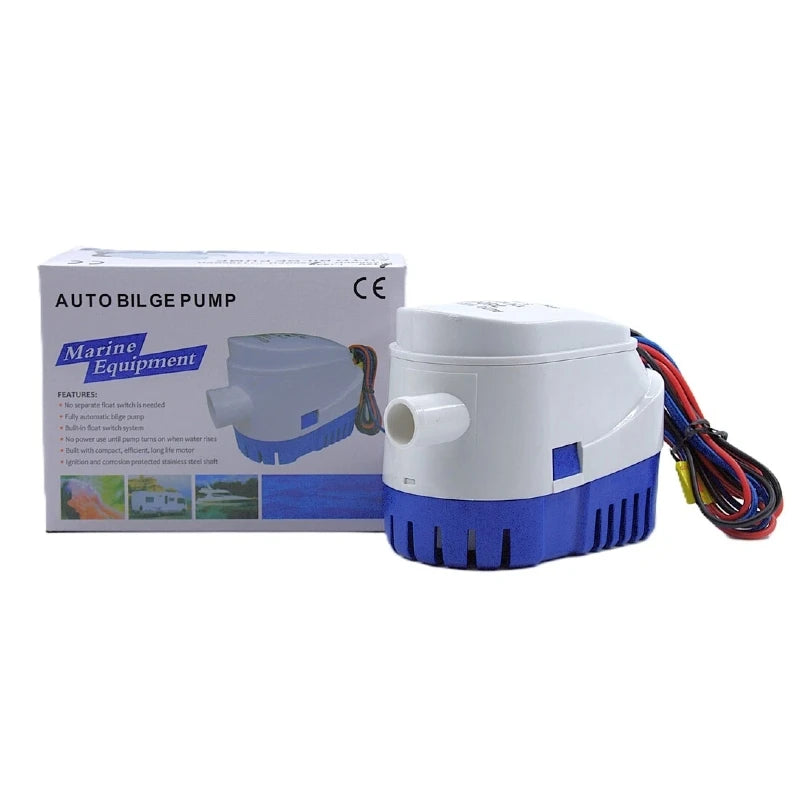 12V/24V Auto Bilge Pump 600-1100GPH