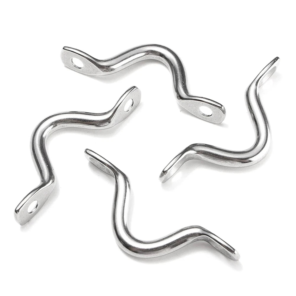 4pcs Handle 5mm Stainless Steel Wire Eye Strap Tie Down