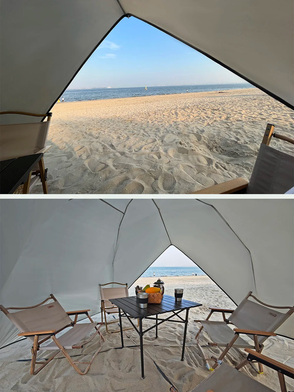 Lightweight 2–4 Person Camping Tent for Beach Park 