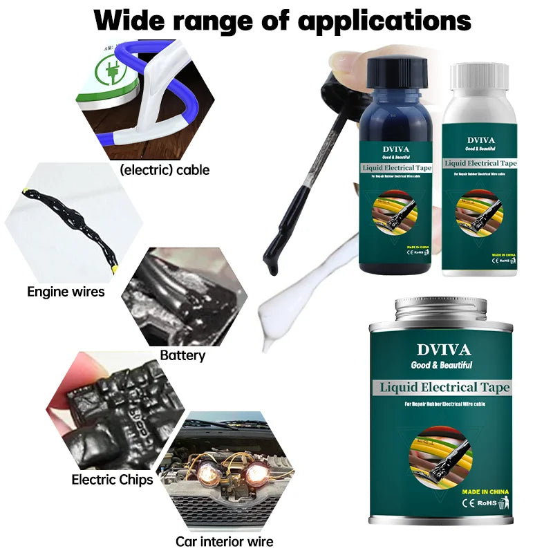 Liquid Electrical Tape Waterproof Insulation Quick-Drying