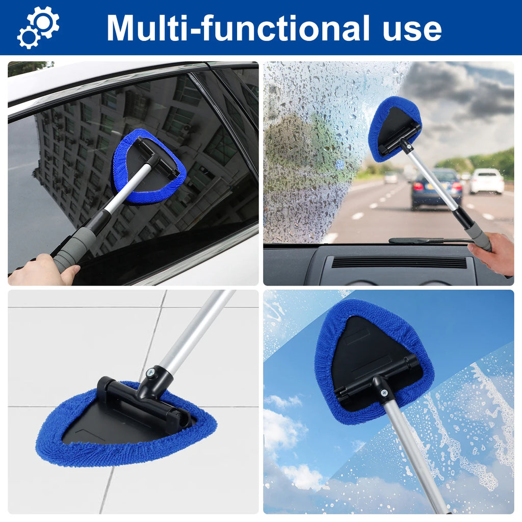Window Scraping Mist Eliminator Microfiber Window Cleaner