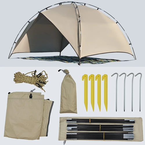 Lightweight 2–4 Person Camping Tent for Beach Park