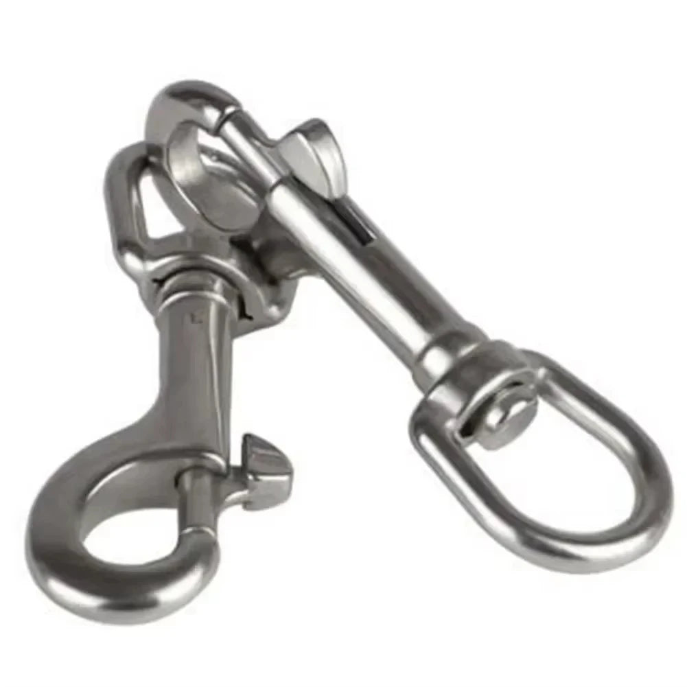 1PC 316 Stainless Steel Swivel Eye Bolt Spring Snap Hook