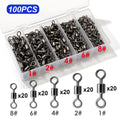 100Pcs Stainless Steel Bearing Rolling Connector - Swivel