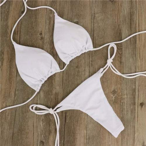 Women Bikini Tie-Up Two Piece Swimsuit